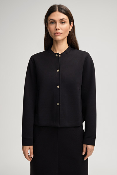 Toana Sweatshirt Jacket in Black