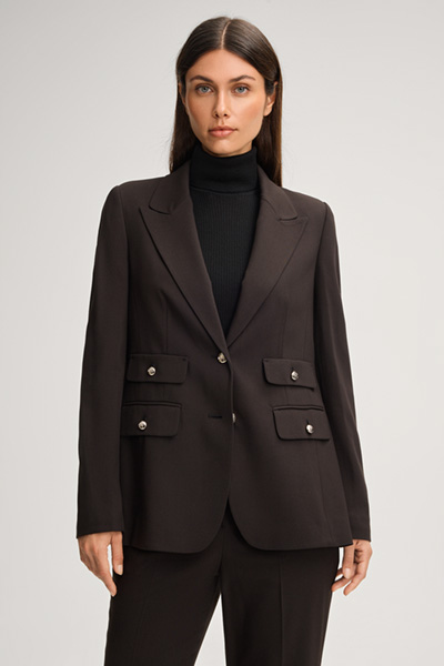 Johna blazer in dark brown