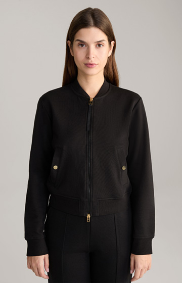 Teresa Sweatshirt Jacket in Black