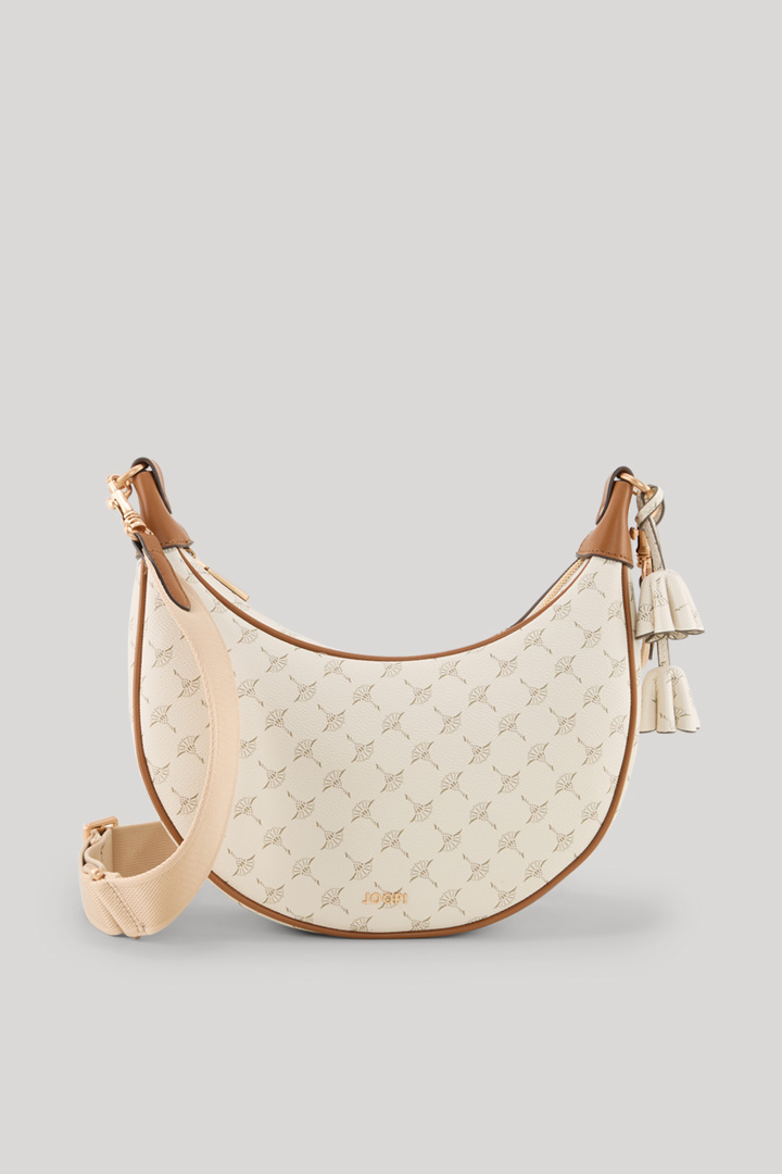 Führt zu Produktdetailseite „Schultertasche Cortina Jennifer in Offwhite gemustert"