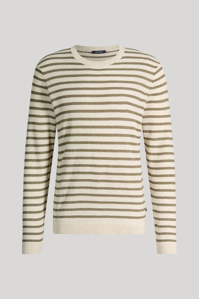 Malior jumper in beige and off-white stripes