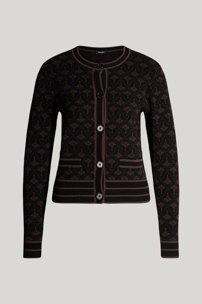 Klodi Cardigan in Black/Brown