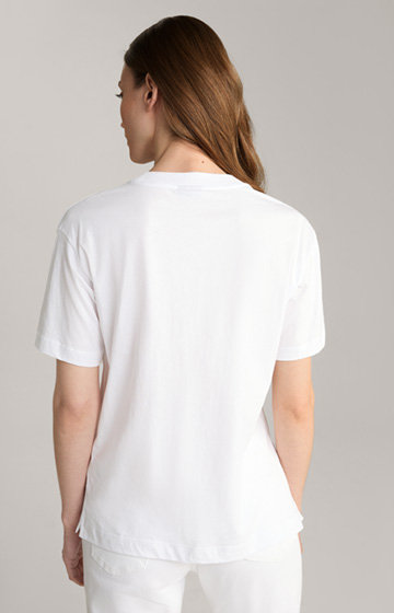 T-shirt bawełniany w kolorze białym