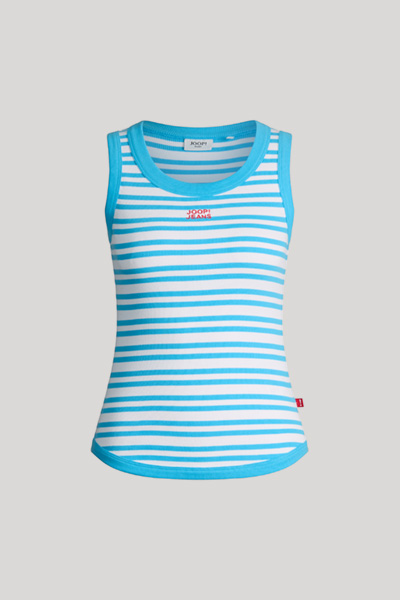 turquoise/white striped