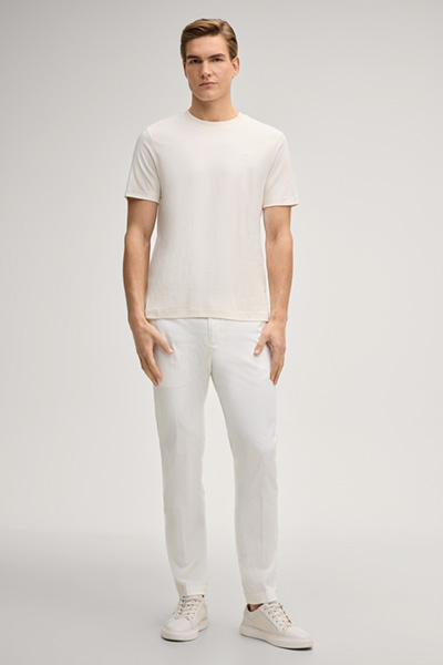 T-Shirt Priamo in Offwhite