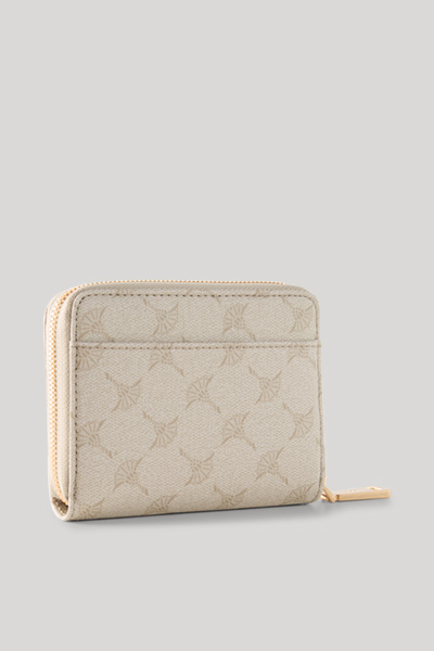 Mazzolino Nisa purse in cream with pattern