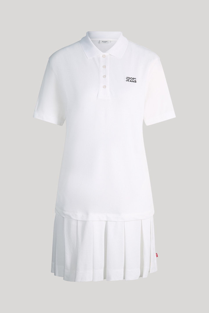 Leads to product detail page "Tadena polo dress in white"