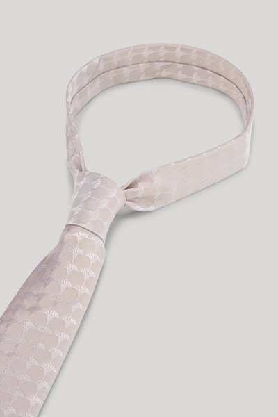 Cornflower-Seidenkrawatte in Beige