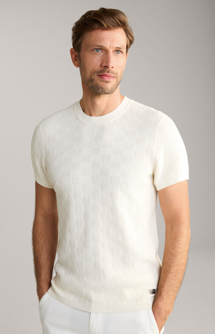 Heiri Knitted T-shirt in Cream
