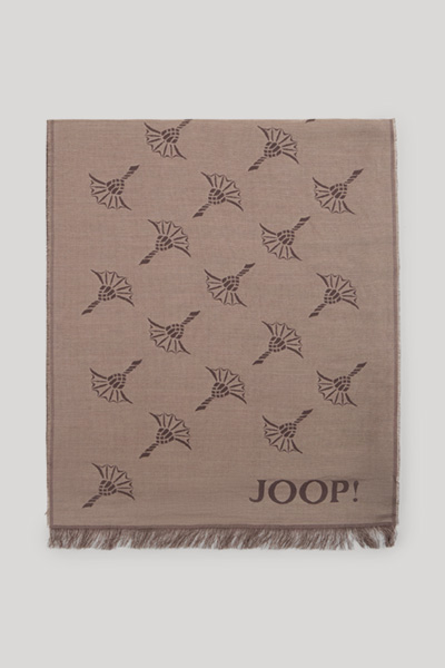 Feris Scarf in a Brown/Beige Pattern