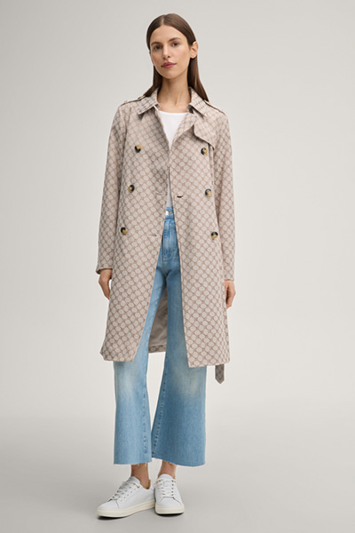 Trench Coat in Beige Cornflower