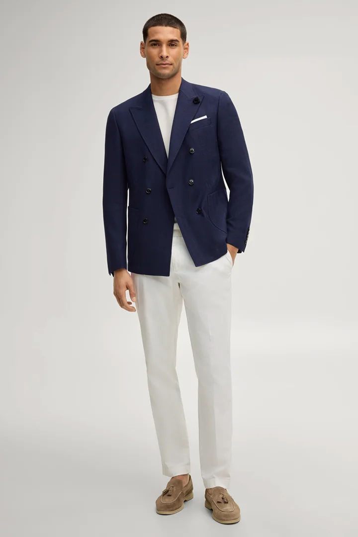 Führt zu Produktdetailseite „Doppelreiher-Sakko Heazy in Navy"