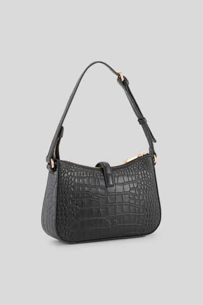 Führt zu Produktdetailseite „Hobo Bag Coccodrillo Libi in Schwarz"