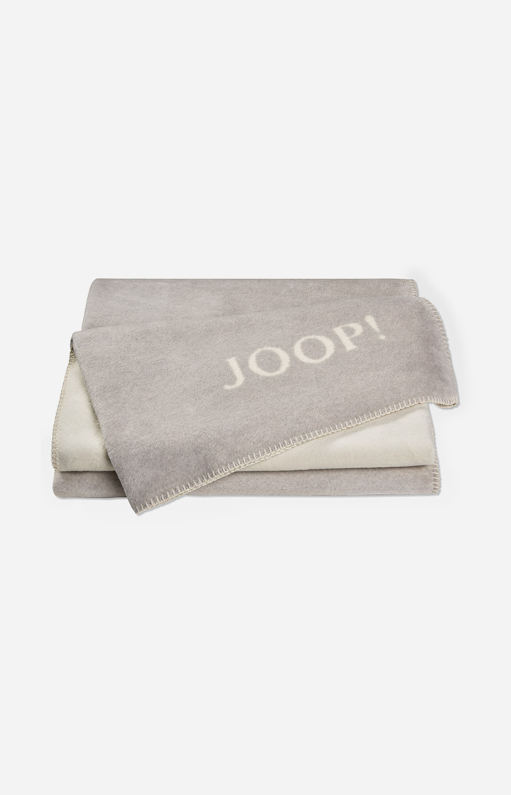 JOOP! UNI-DOUBLEFACE Blanket in Smoke/Natural