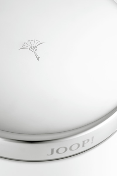 Mehrzweckdose rund, JOOP! CHROMELINE, Chrom/Weiß