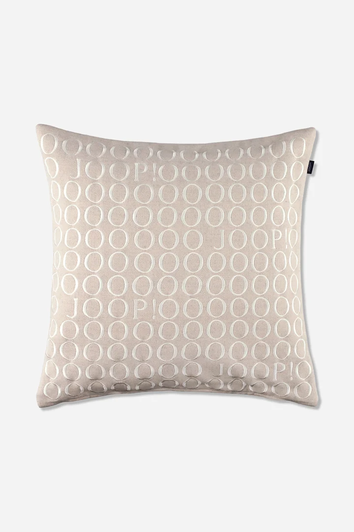 Leads to product detail page "JOOP! FINE SIGNATURE decorative cushion cover in natural, 50 x 50 cm"