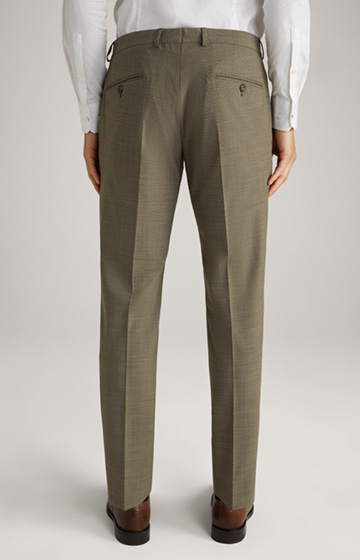 Blayr Modular Trousers in Olive Green, textured