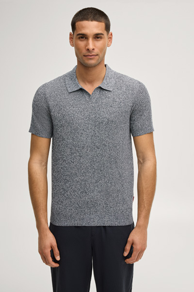 Sweter z dzianiny Adrianor w kolorze granatowym melanżowym