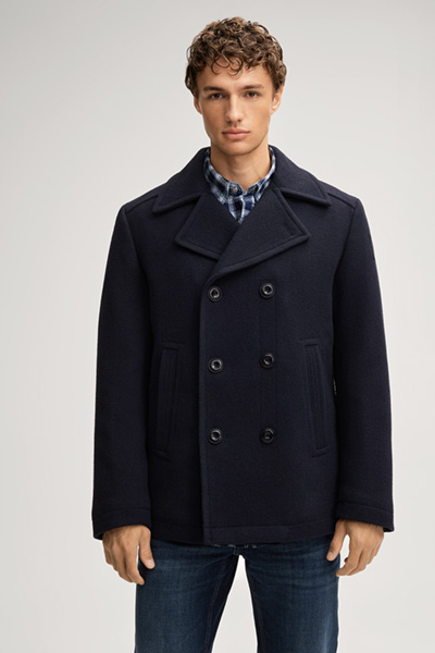 Gifford Caban Jacket in Dark Blue