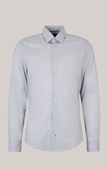 Pit Shirt in a White/Dark Blue Pattern