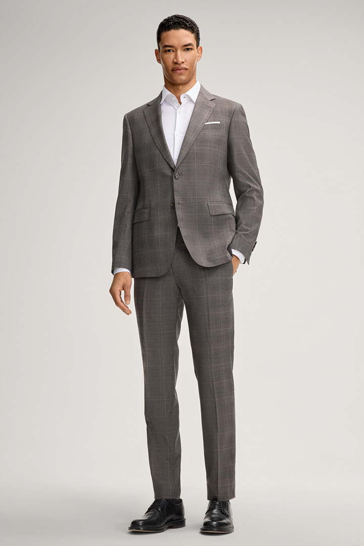 Leads to product detail page "Blayr modular pants in taupe patterned"