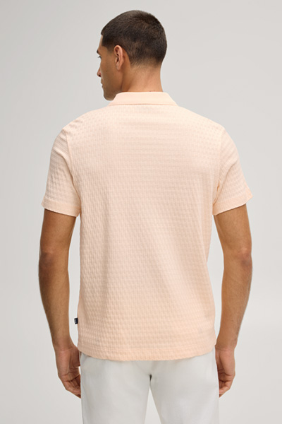 Jorge polo shirt in structured apricot