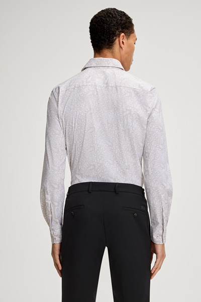 Pai functional shirt in white/beige patterned