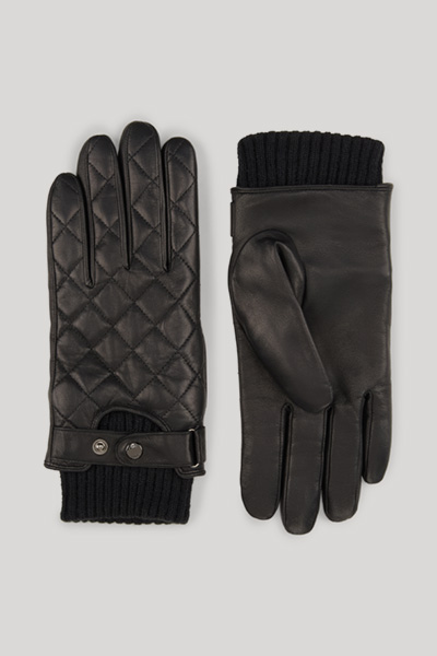 Lederhandschuhe in Schwarz