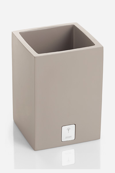 Behälter quadratisch, JOOP! BATHLINE, Taupe