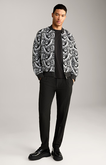 Danger Jacquard Blouson in a Black Pattern