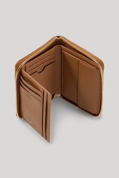 Führt zu Produktdetailseite „Geldbörse Leggero Stampa Nisa in Cognac"