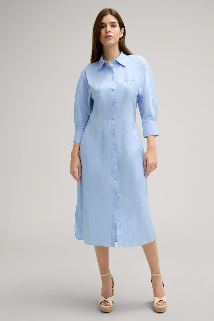 Dora Shirt Dress in Light Blue