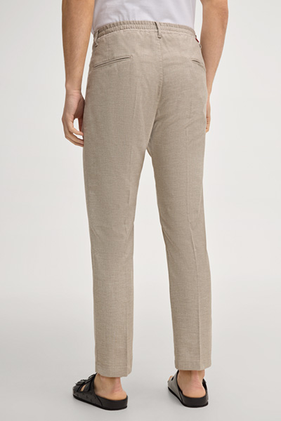 Bundfaltenhose Lead in Beige meliert