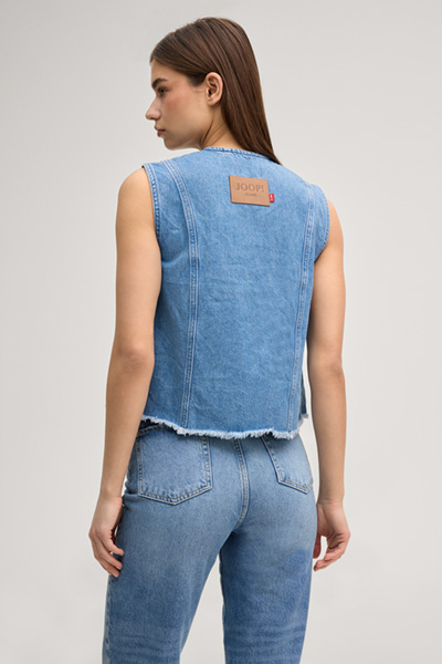 Jeans top Ute in light blue denim