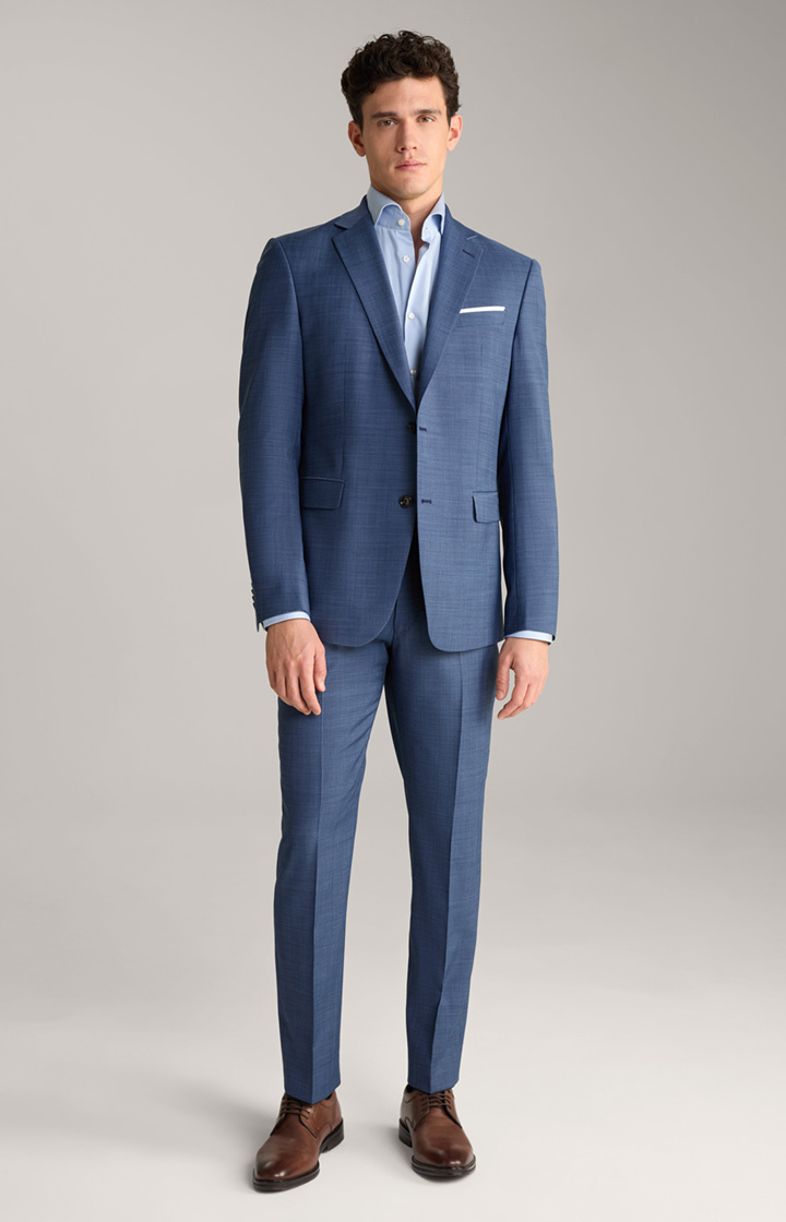 Finch-Brad Modular Suit in Dark Blue, textured