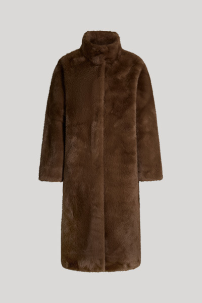 Cim Teddy Coat in Cognac