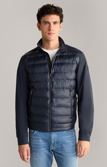 Boros Quilted Jacket in Navy