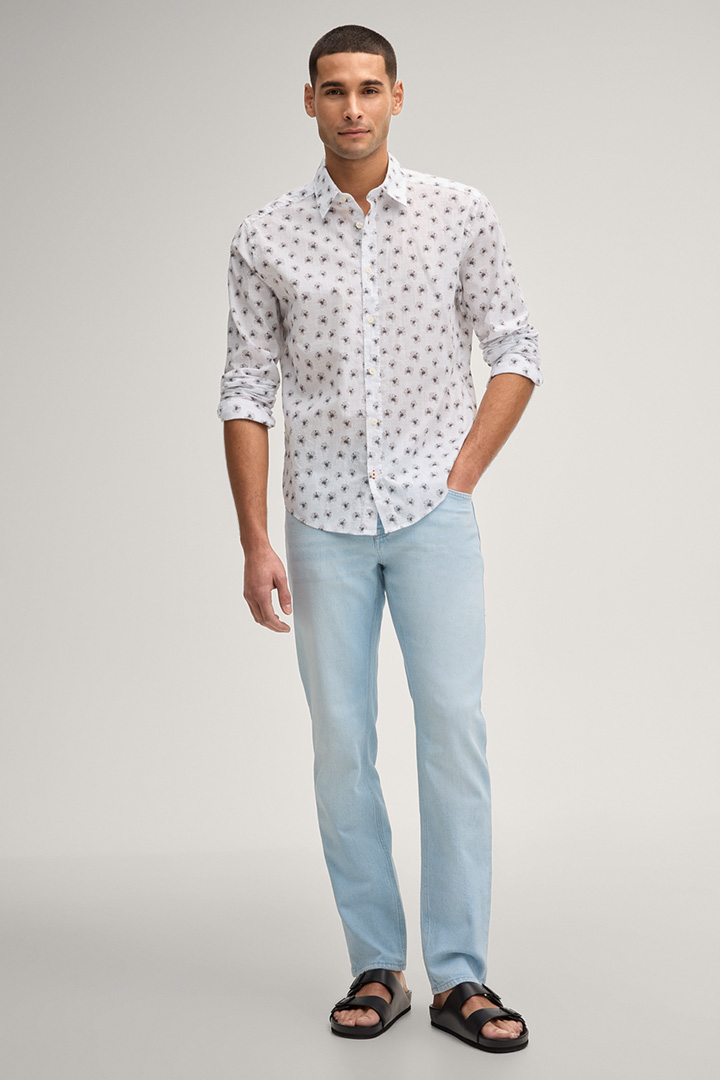 Führt zu Produktdetailseite „Hemd Hanson in Weiß gemustert"