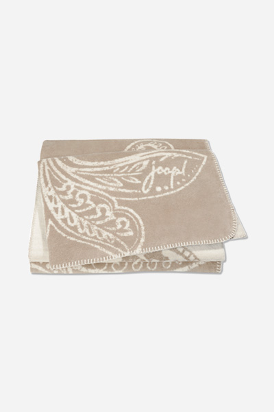 Wohndecke JOOP! PAISLEY in Taupe, 150 x 200 cm