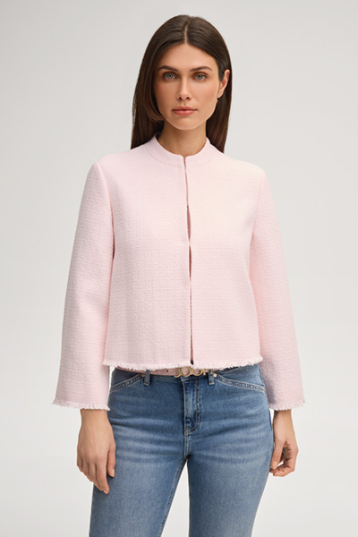 Bouclé Blazer Judit in Rosé