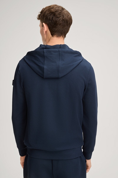 Stratos Hoodie Sweatshirt Jacket in Dark Blue