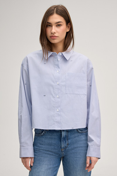 Basima shirt blouse in blue/white stripes