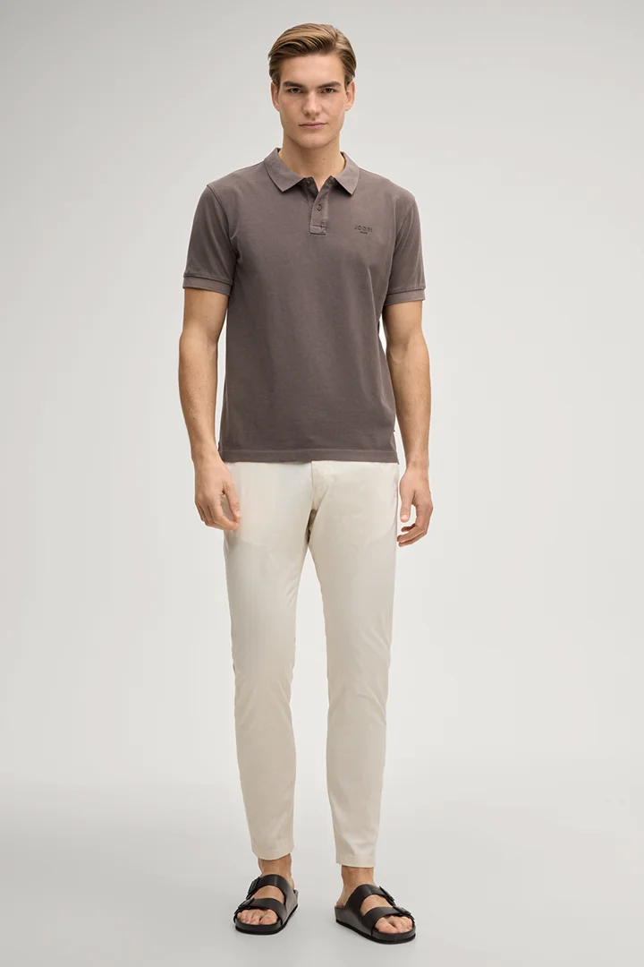 Führt zu Produktdetailseite „Poloshirt Ambrosian in Braun"