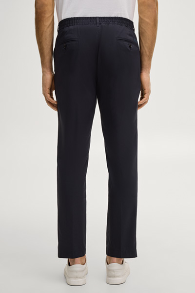 Lester modular suit trousers in dark blue