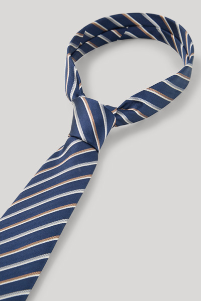 Krawatte in Navy gestreift