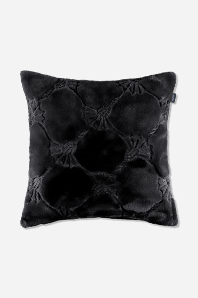 JOOP! COZY CORNFLOWER decorative cushion cover in black, 50 x 50 cm