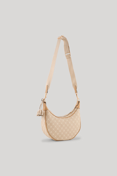 Cortina Jennifer Patterned Shoulder Bag in Beige
