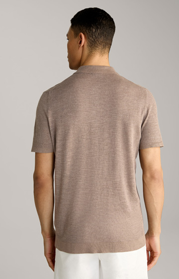 Koszulka polo Malioso w kolorze brązowym