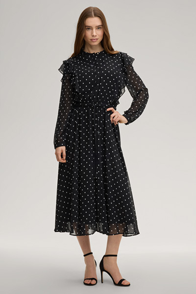 Kleid Dot in Schwarz