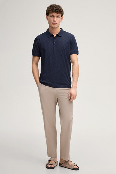 Jesse Cornflower Polo Shirt in Navy